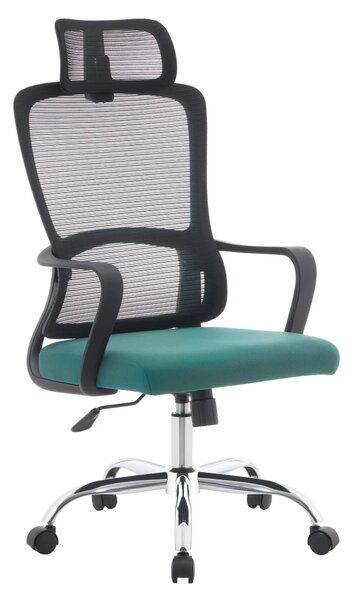 Ergonomická kancelářská židle SHIFT - černá síťovina / zelená látka / nosnost 150 kg