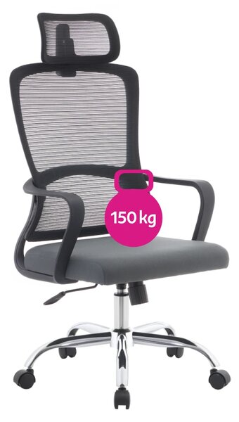 Ergonomická kancelářská židle SHIFT - černá síťovina / nosnost 150 kg