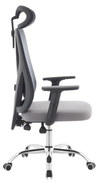 Ergonomická kancelářská židle EVOLVE - šedá síťovina / nosnost 150 kg