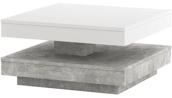 Konferenční stůl TIMO bílá/šedá beton