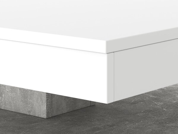 Konferenční stůl TIMO bílá/šedá beton