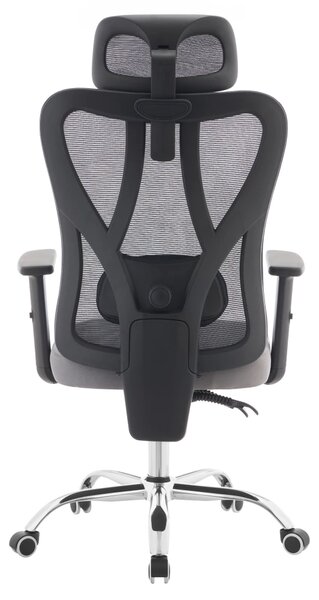 Ergonomická kancelářská židle EVOLVE - šedá síťovina / nosnost 150 kg