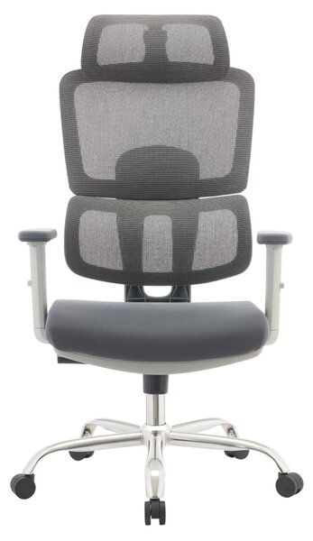 Ergonomická kancelářská židle DYNAMIC - šedá síťovina / nosnost 150 kg