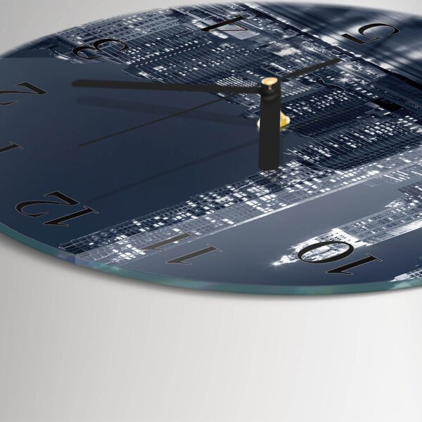 Skleněné nástěnné hodiny Horizont zsoc-fi30-00173385