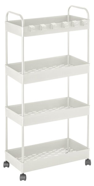 Koupelnový regál na kolečkách 40x96,3x26 cm bílý AWD02041976