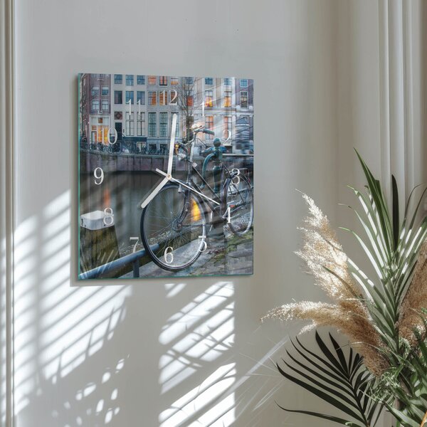 Skleněné hodiny Kolo zskb-30x30-00084948
