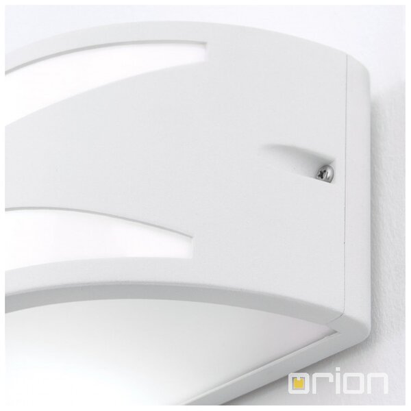 Orion AL_11-1193_Weiss Venkovní nástěnné hliníkové svítidlo SHELL BÍLÉ