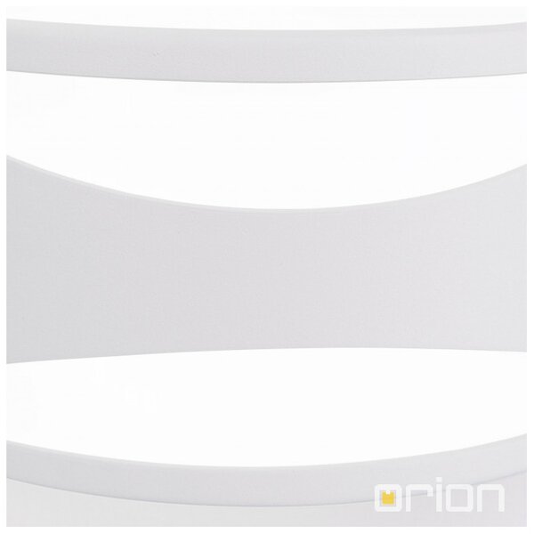 Orion AL_11-1193_Weiss Venkovní nástěnné hliníkové svítidlo SHELL BÍLÉ
