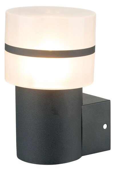 Exteriérové ​​nástěnné svítidlo Mia, 1x plastové/černé kovové stínítko
