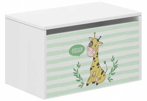 Dětský úložný box se žirafou 40x40x69 cm