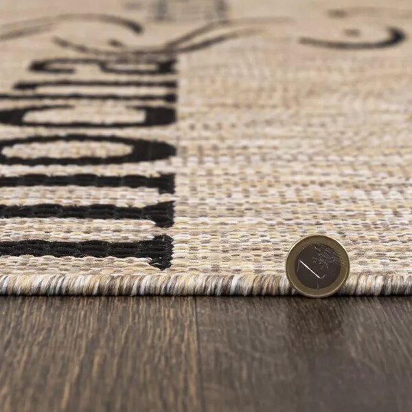 Makro Abra Kusový koberec Sisal MELISSA KF88A Kafe Popisy hnědý béžový Rozměr: 160x230 cm