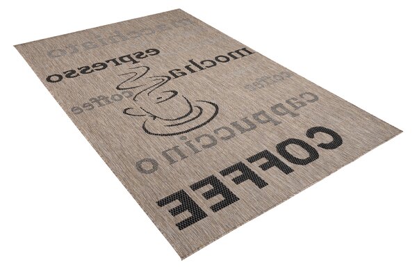 Makro Abra Kusový koberec Sisal MELISSA KF88A Kafe Popisy hnědý béžový Rozměr: 160x230 cm
