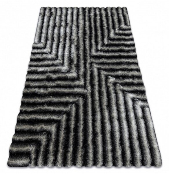 Luxusní kusový koberec shaggy Jansen šedý 120x160cm