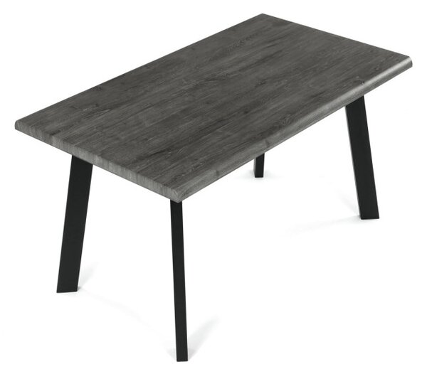 Jídelní stůl 80x140 cm HT-F4514 GREY šedý dub