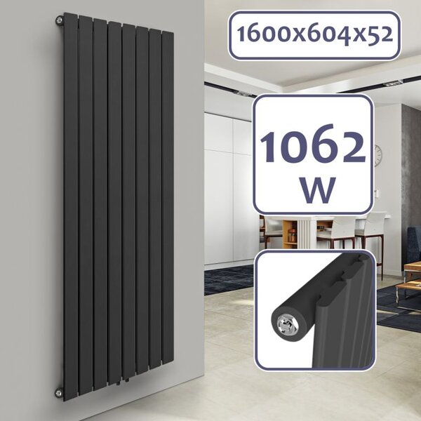 Favi 2 Radiator AQUAMARIN Vertikální radiátor, 1600 x 604 x 52 mm | FAVI.cz