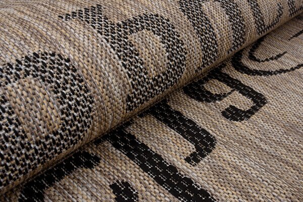 Makro Abra Kusový koberec Sisal MELISSA KF88A Kafe Popisy hnědý béžový Rozměr: 160x230 cm