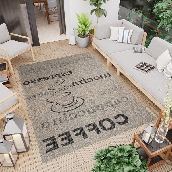 Makro Abra Kusový koberec Sisal MELISSA KF88A Kafe Popisy hnědý béžový Rozměr: 160x230 cm