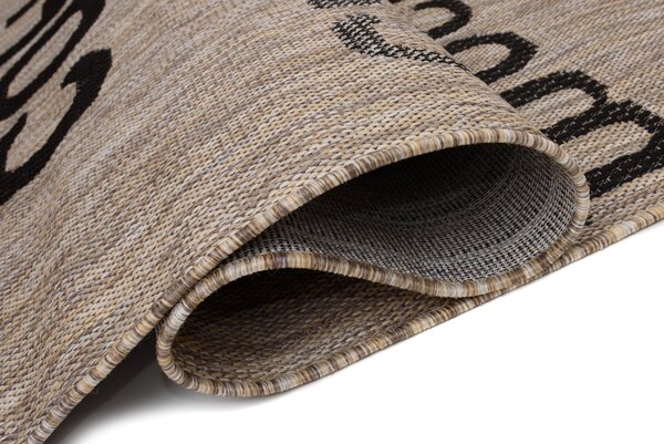 Makro Abra Kusový koberec Sisal MELISSA KF88A Kafe Popisy hnědý béžový Rozměr: 160x230 cm