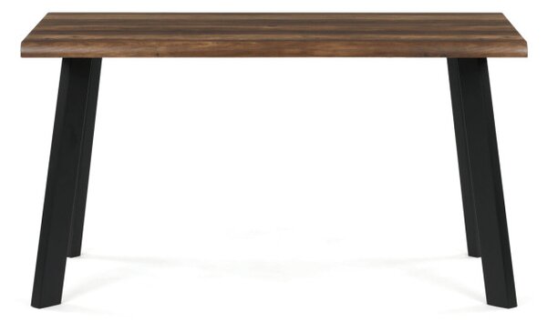 Jídelní stůl 80x140 cm HT-F4514 OLW staré dřevo