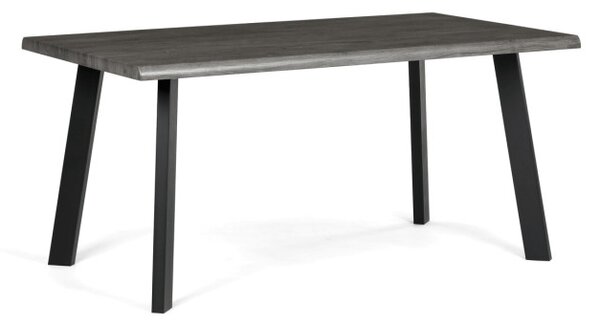 Jídelní stůl HT-F4516 GREY šedý dub / černé nohy