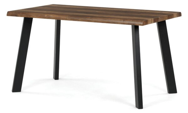 Jídelní stůl 80x140 cm HT-F4514 OLW staré dřevo