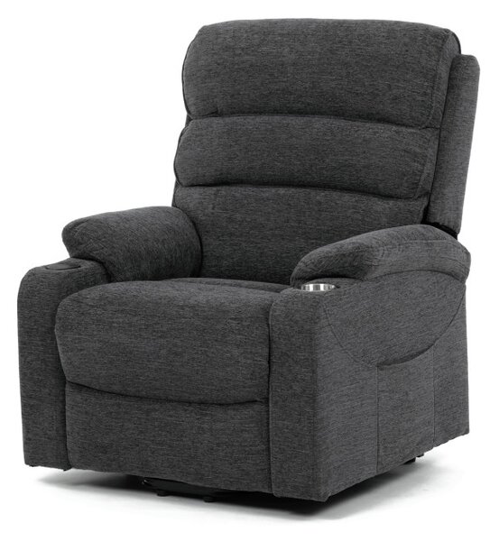 Polohovací křeslo šedé, elektrické TV-S8348 GREY2
