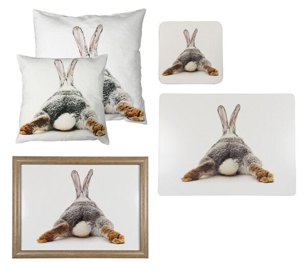 4ks pevné korkové prostírání s králíčkem Rabbi Legs - 30*40*0,4cm - Mars & More