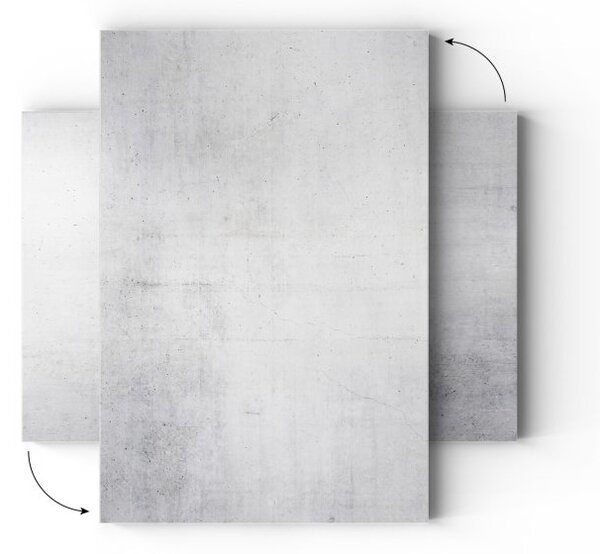 ALLboards METAL MB64_00098 Magnetická kovová tabule cement 60x40 cm