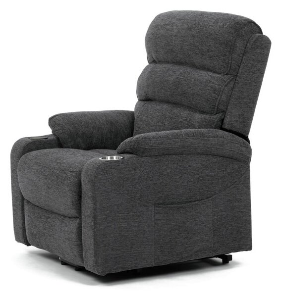 Polohovací křeslo šedé, elektrické TV-S8348 GREY2