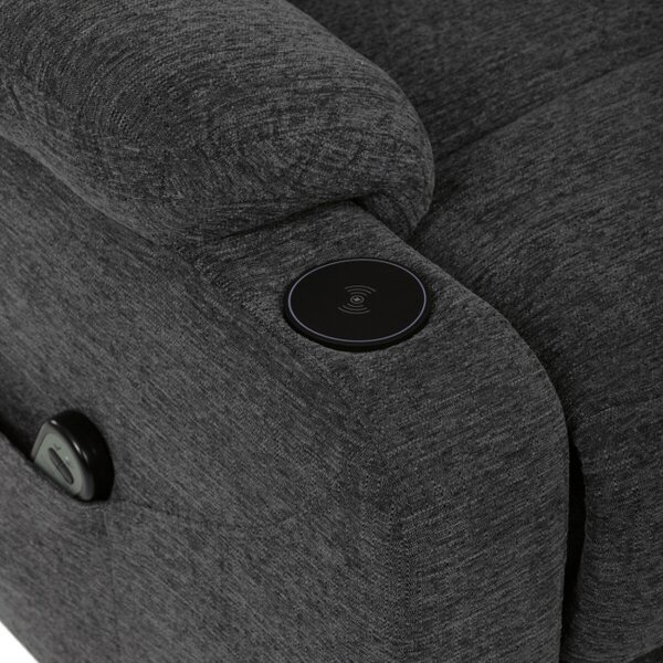 Polohovací křeslo šedé, elektrické TV-S8348 GREY2