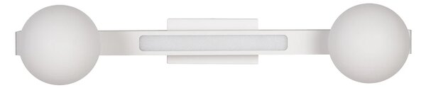 Nástěnné svítidlo Magnet1, 2x bílé skleněné stínítko + 1x LED 13W, w