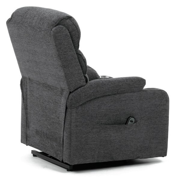 Polohovací křeslo šedé, elektrické TV-S8348 GREY2