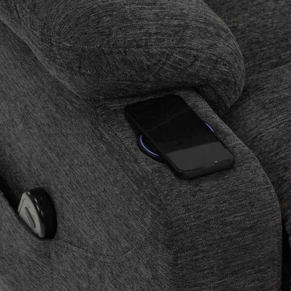 Polohovací křeslo šedé, elektrické TV-S8348 GREY2