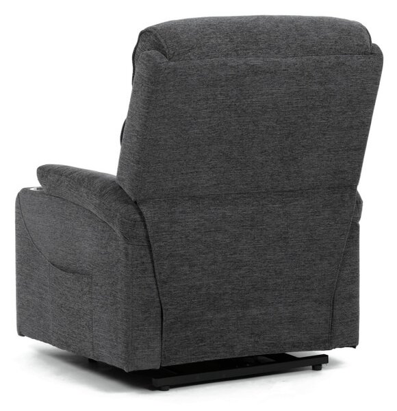 Polohovací křeslo šedé, elektrické TV-S8348 GREY2