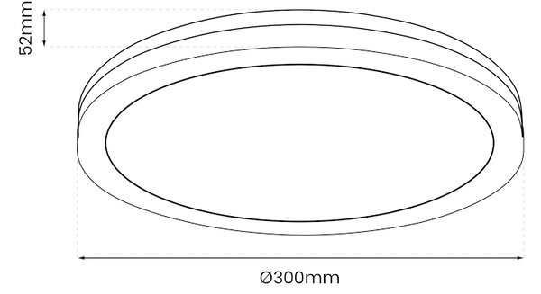 Stropní LED svítidlo Marlon, 1x LED 36w, 4000k, b