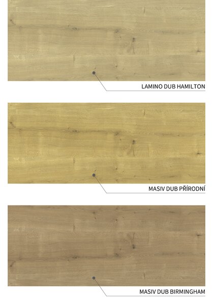 Barový stůl černý A10, dub Hamilton, 130 x 68 cm
