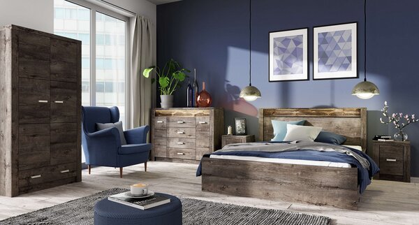 Noční stolek Inneas (jasan tmavý)