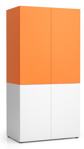 Kuchyňská policová skříň NIKA 1000 x 600 x 2000 mm, oranžová