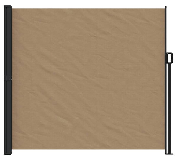 Zatahovací boční markýza taupe 180 x 500 cm