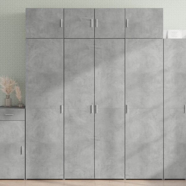 Skříň highboard betonově šedá 80x42,5x185 cm kompozitní dřevo 3281437