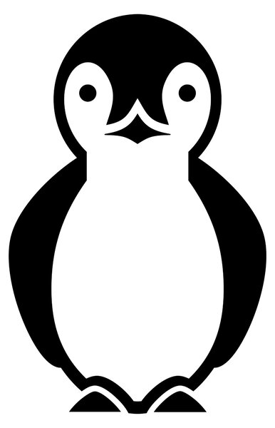 Tučňák - samolepka na zeď