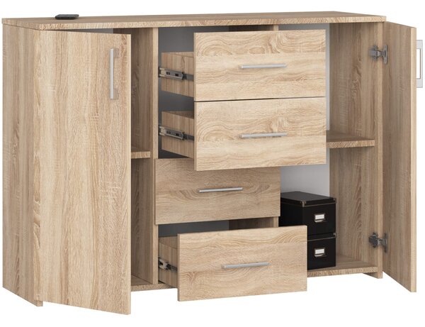 Ak furniture Komoda Torvi K 110,4 cm dub sonoma