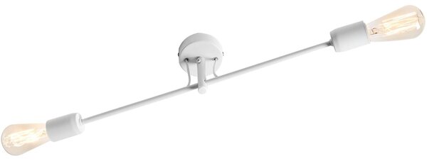 Nordic Design Bílé kovové nástěnné svítidlo Dogi 2 L