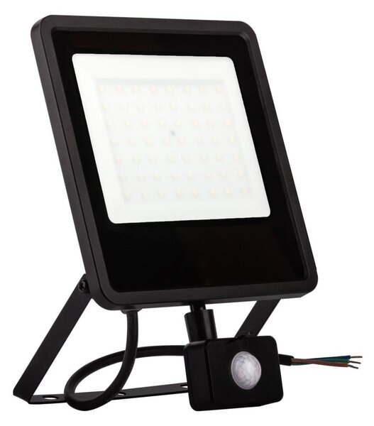 LED Venkovní reflektor se senzorem LED/20W/230V 4000K IP65 černá