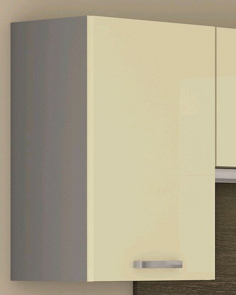 Horní kuchyňská skříňka Karmen 40G, 40 cm, šedá/krémová