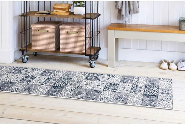 Běhoun Patchwork modrý 60cm