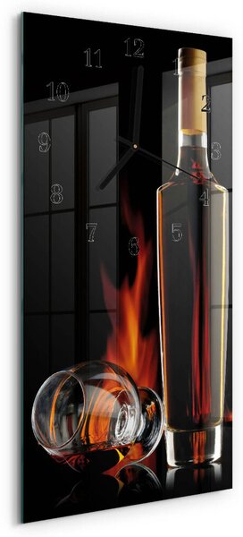 Skleněné hodiny vertikální Alkohol zsppc-30x60-00058235
