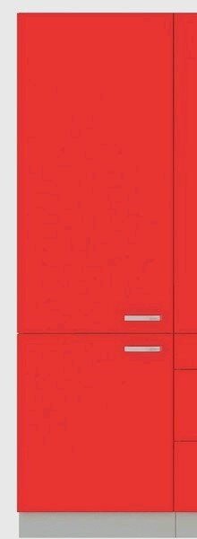 Vysoká kuchyňská skříň Rose 60DK, 60 cm, červený lesk