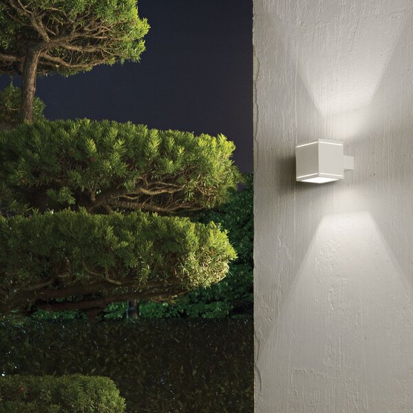 Ideal Lux Nástěnné svítidlo SNIF AP1 SQUARE GRIGIO, IP44