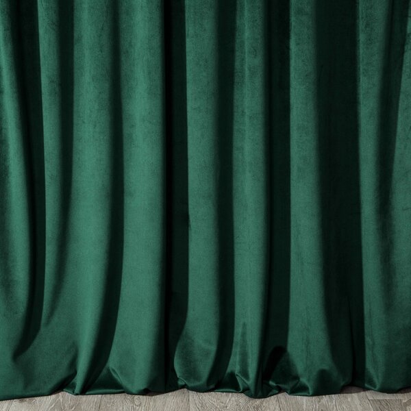 ZATEMŇOVACÍ ZÁVES NA PÁSCE MELANIE 140X270 CM TMAVĚZELENÁ